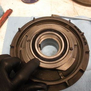 Make sure the bearing is completely flush in the brake bearing cap.