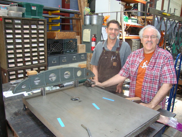 DSC01952
Paul and Gary who were students for my CA class in June of 2013.  Using a straigt-edge to test a band saw table.