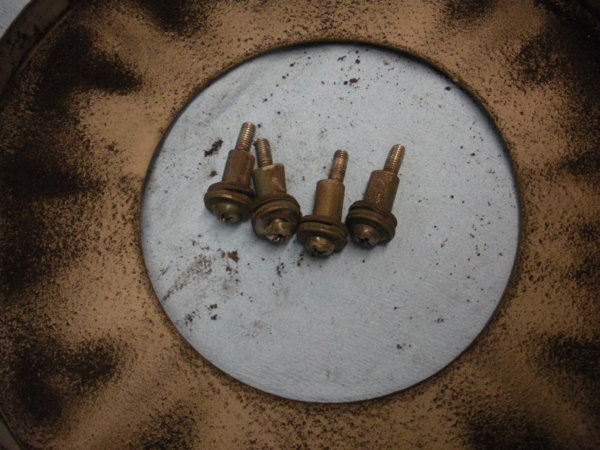 These are the mounting screws for the fan shroud. They have rubber gromets to keep it from vibrating and making noise.