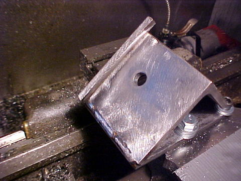 welded angle block to hold part on a 45
