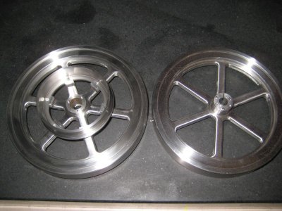 Finished flywheels with pulley.jpg