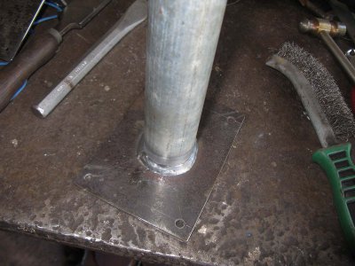 31. Pipe welded to baseplate for control panel .jpg