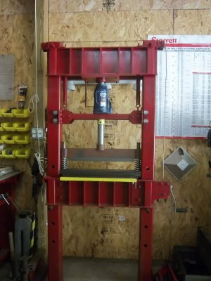 A DIY Press Brake for a hydraulic Shop