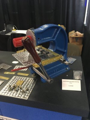 Numberall Model 40B Lettering Press - EASTEC 2019