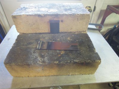 01 Set up to braze carbide tips on scrapers (Large).JPG