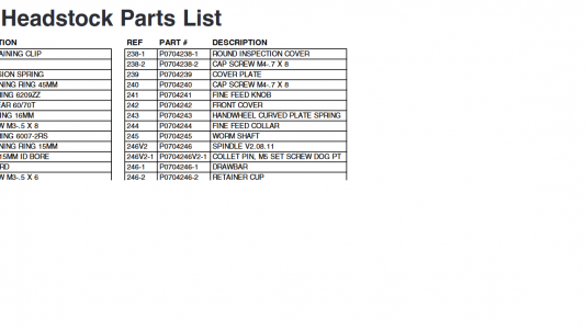 Grizzly G0704 Headstock Parts list showing Spindle 246V2 with brake hole.png