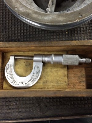 Tool Details about    MACHINIST'S TOOL SCHERR-TUMICO 1"-2" MICROMETER CARBIDE FACES 