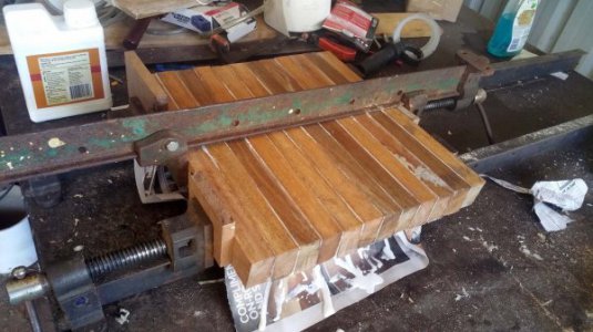 27. Boards glued and clamped 20160820_100456.jpg