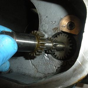Cluster gear input shaft.