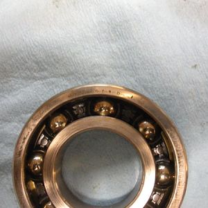 Spindle bearing showing markings of "MRC 207SD 1"