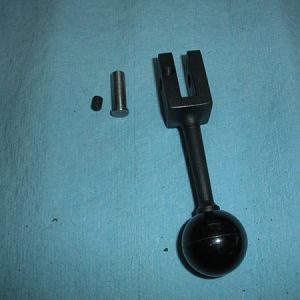 Spindle brake handle with pin and set screw.