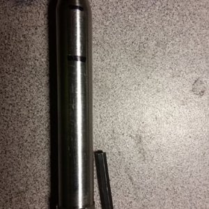 Solid stainless steel pen