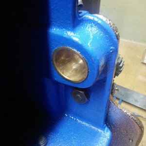 Tail End of Headstock, inside view