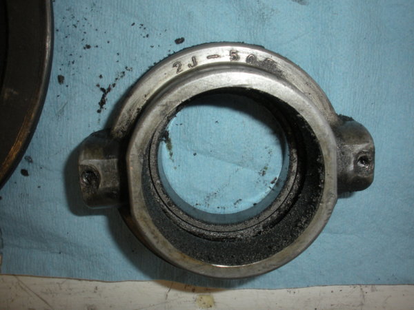 Bearing sliding housing with old bearing still in place.