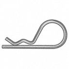 Stainless Steel Retaining Cotter Pin, 7/16" L, 3/64" Pin Dia.